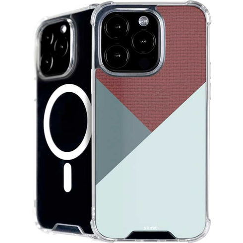 Marsala Triangle Shapes iPhone 16 Pro MagSafe Case