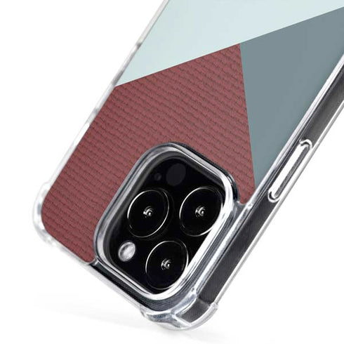 Marsala Triangle Shapes iPhone 16 Pro MagSafe Case