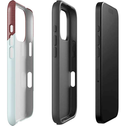 Marsala Triangle Shapes iPhone 16 Pro Max Impact Case