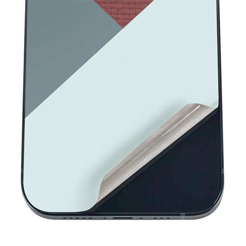 Marsala Triangle Shapes iPhone 16 Skin