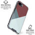 Marsala Triangle Shapes iPhone 16e Clear Case
