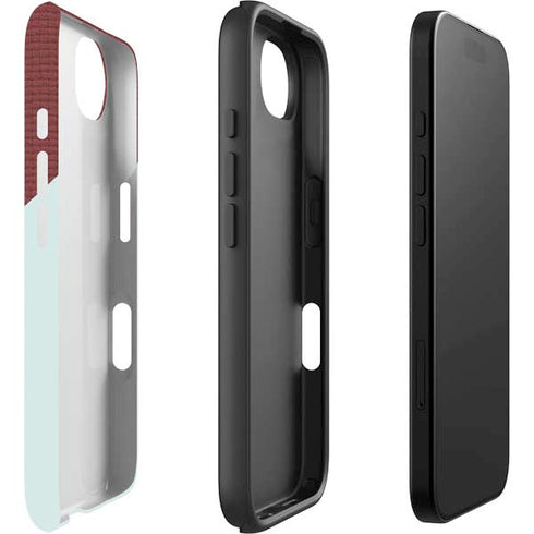 Marsala Triangle Shapes iPhone 16e Impact Case