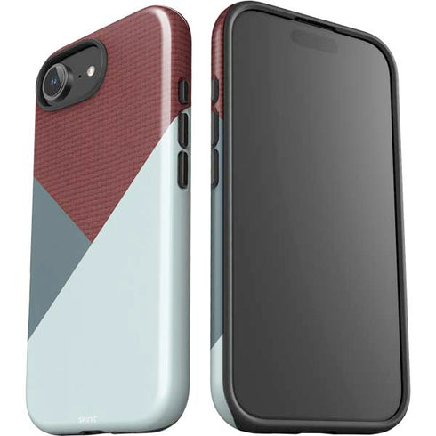 Marsala Triangle Shapes iPhone 16e Impact Case