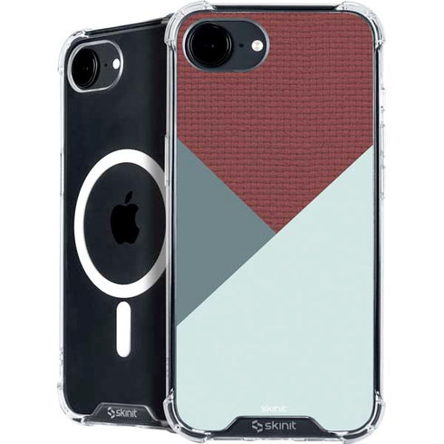 Marsala Triangle Shapes iPhone 16e MagSafe Case