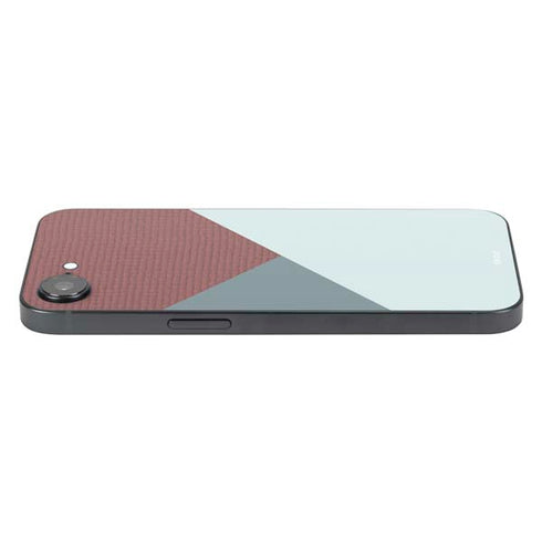 Marsala Triangle Shapes iPhone 16e Skin