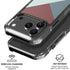 Marsala Triangle Shapes iPhone 18 Pro Clear Case
