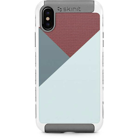 Marsala Triangle Shapes iPhone Cases