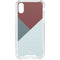 Marsala Triangle Shapes iPhone XS Clear Case