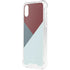 Marsala Triangle Shapes iPhone XS Clear Case