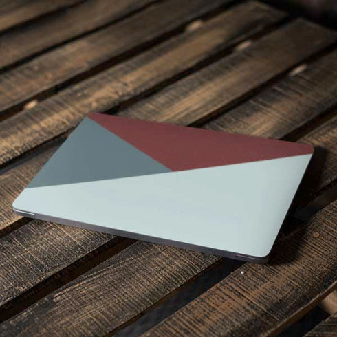 Marsala Triangle Shapes Apple MacBook Air Skin