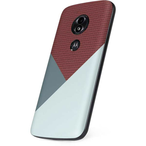 Marsala Triangle Shapes Moto E5 Play Skin