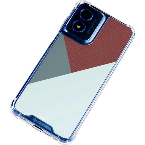 Marsala Triangle Shapes Moto G 5G (2024) Clear Case