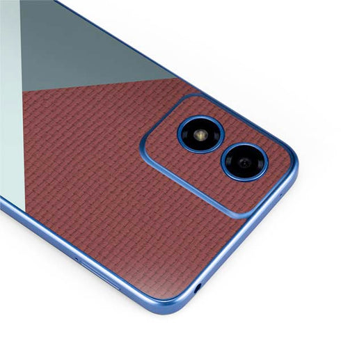 Marsala Triangle Shapes Moto G Play 4G (2024) Skin