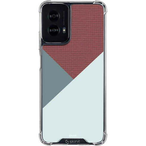 Marsala Triangle Shapes Moto G Power 5G (2024) Clear Case