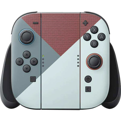 Marsala Triangle Shapes Nintendo Switch 2 (2025) Joy-Con Controller Skin