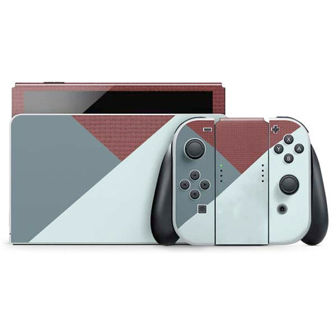 Marsala Triangle Shapes Nintendo Skins