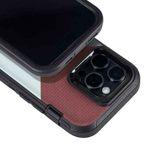 Marsala Triangle Shapes Otterbox Defender iPhone Skin