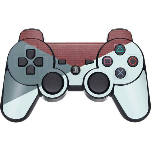 Marsala Triangle Shapes PS3 Dual Shock wireless controller Skin