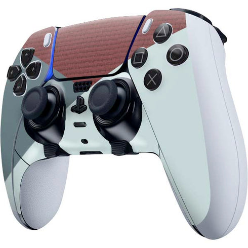 Marsala Triangle Shapes PS5 DualSense Edge Pro Controller Skin