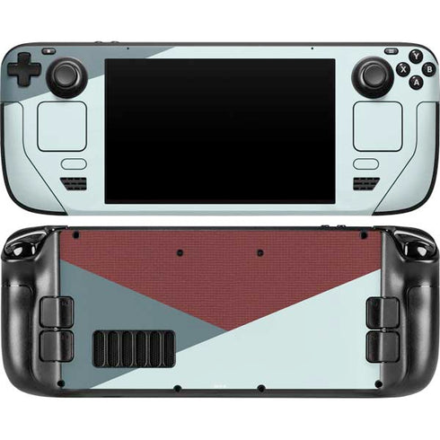 Marsala Triangle Shapes Steam Deck Handheld Gaming Computer OLED Skin