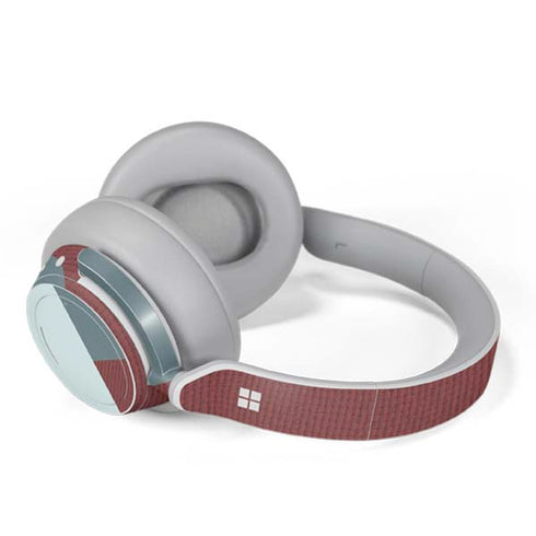 Marsala Triangle Shapes Surface Headphones Skin