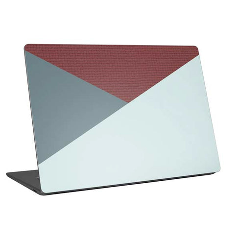 Marsala Triangle Shapes Laptop Skins