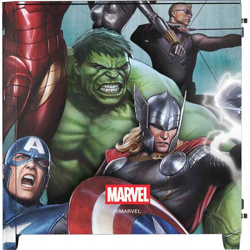 Marvel Avengers Assemble Corsair 4000D Tempered Glass Mid-Tower ATX Case Skin