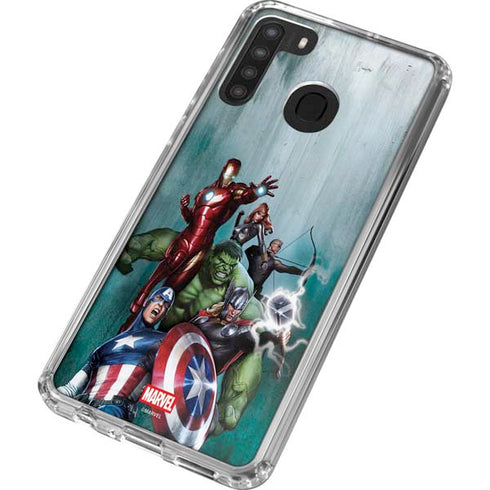 Marvel Avengers Assemble Galaxy A21 Clear Case