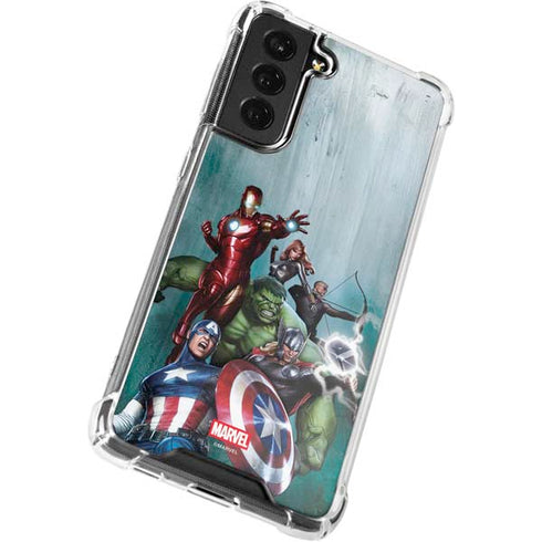 Marvel Avengers Assemble Galaxy S21 FE Clear Case