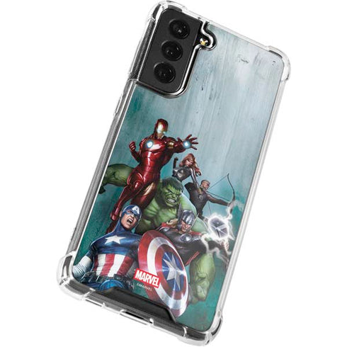 Marvel Avengers Assemble Galaxy S22 Plus Clear Case