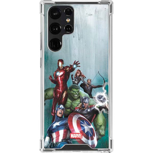 Marvel Avengers Assemble Galaxy S23 Ultra Clear Case
