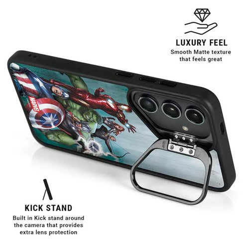 Marvel Avengers Assemble Galaxy S25 Kickstand Case