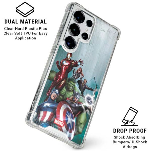 Marvel Avengers Assemble Galaxy S25 Ultra Clear Case