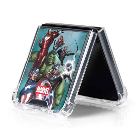 Marvel Avengers Assemble Galaxy Z Flip5 5G Clear Case