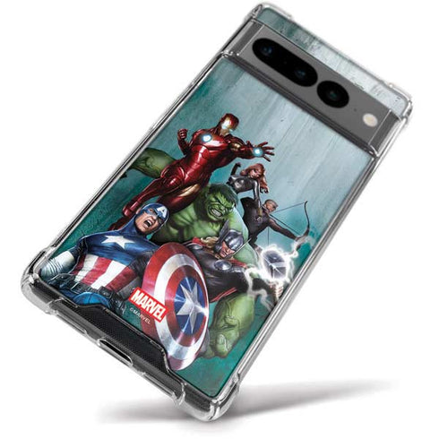 Marvel Avengers Assemble Google Pixel 7 Pro Clear Case