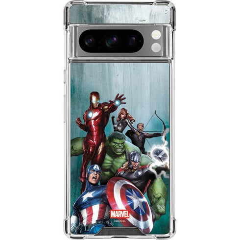 Marvel Avengers Assemble Google Pixel 8 Pro Clear Case