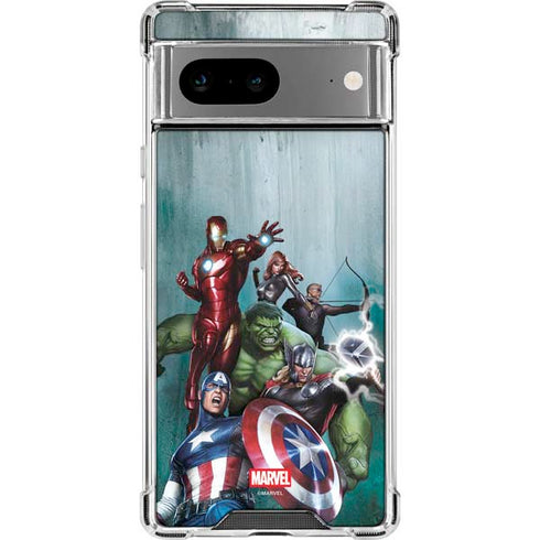Marvel Avengers Assemble Google Pixel 8a Clear Case
