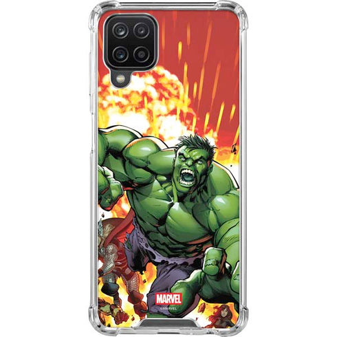 Marvel Avengers Assemble Hulk Galaxy A12 Clear Case