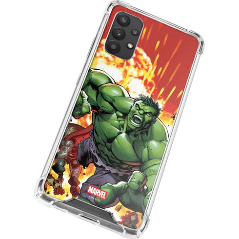 Marvel Avengers Assemble Hulk Galaxy A32 5G Clear Case