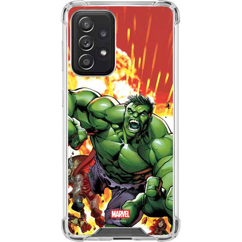 Marvel Avengers Assemble Hulk Galaxy A52 5G Clear Case