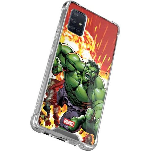 Marvel Avengers Assemble Hulk Galaxy A71 5G Clear Case