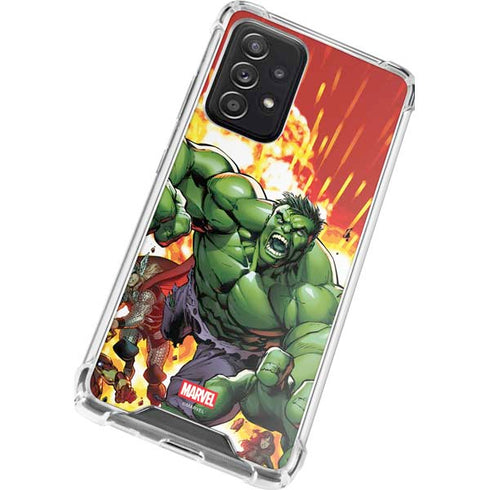 Marvel Avengers Assemble Hulk Galaxy A72 5G Clear Case