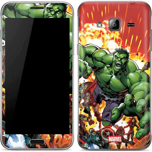 Marvel Avengers Assemble Hulk Galaxy J3 Skin