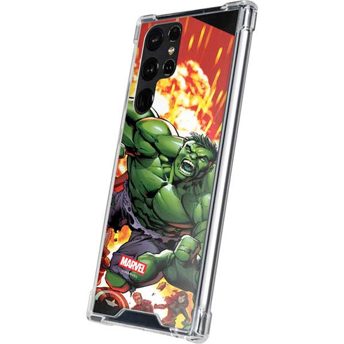Marvel Avengers Assemble Hulk Galaxy S22 Ultra Clear Case