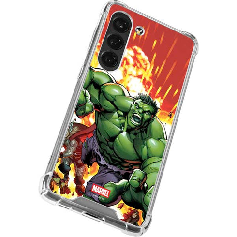 Marvel Avengers Assemble Hulk Galaxy S23 Clear Case