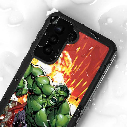 Marvel Avengers Assemble Hulk Galaxy S23 Plus Waterproof Case