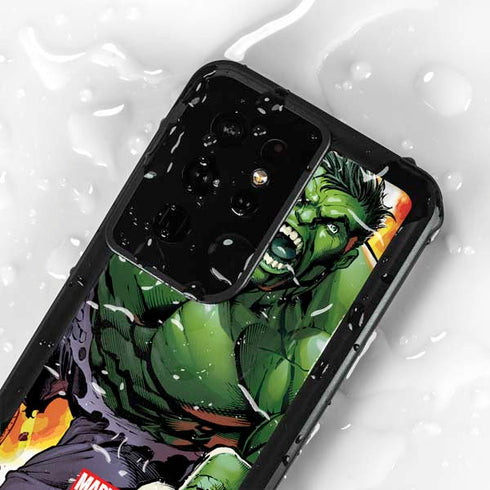 Marvel Avengers Assemble Hulk Galaxy S24 Ultra Waterproof Case
