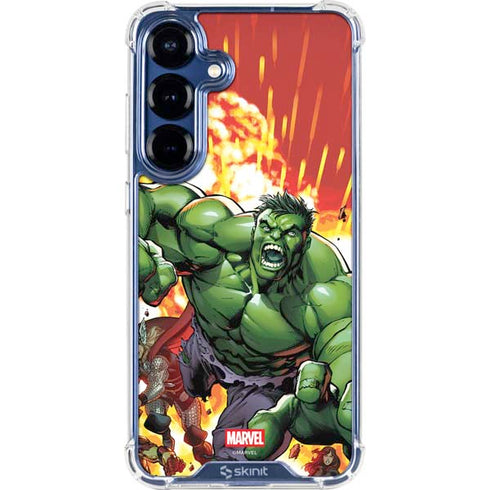 Marvel Avengers Assemble Hulk Galaxy S25 Plus Clear Case