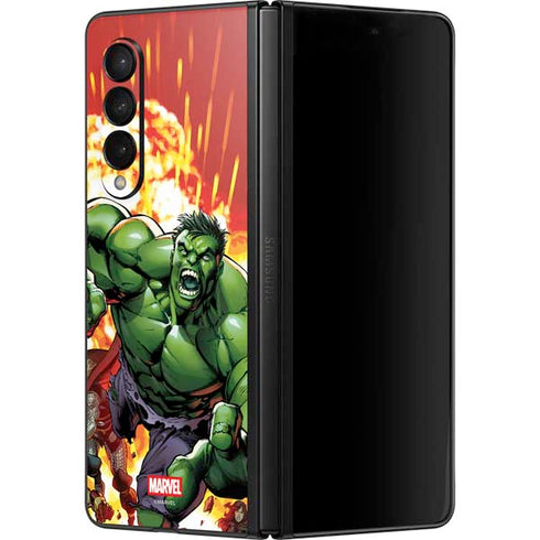 Marvel Avengers Assemble Hulk Galaxy Z Fold3 5G Skin