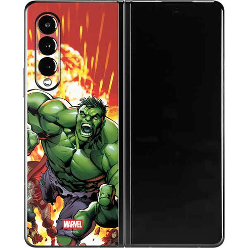 Marvel Avengers Assemble Hulk Galaxy Z Fold3 5G Skin
